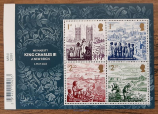Velká Británie ** aršík Bl 163 korunovace Karla III., r. 2023