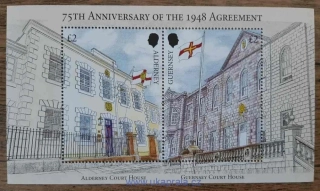 Guernsey, Alderney ** aršík 75th Ann. Agreement, r.2023