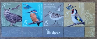 Chorvatsko ** 1580/3 ptáci, Birdpex r. 2022