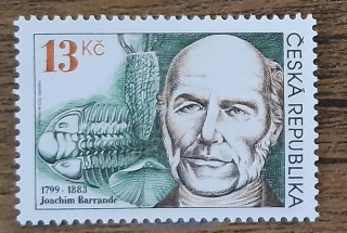 ČR ** 222, Joachim Barrande a čeští trilobiti, r. 1999