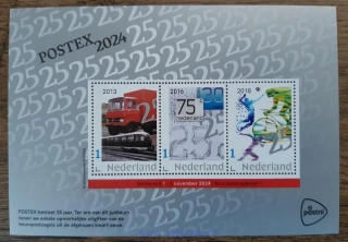 HOLANDSKO ** aršík "Postex 2024",doprava,sport, r. 2024