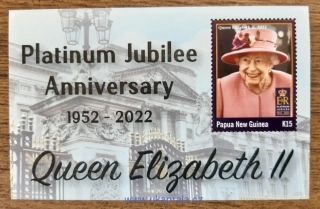 PAPUA NEW GUINEA ** aršík, QEII., platinové výročí, r .2022