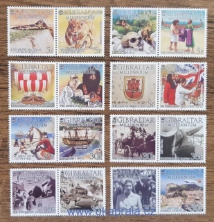 GIBRALTAR ** 914/29, Milénium, dějiny Gibraltaru, r. 2000