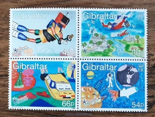 GIBRALTAR ** 901/4 dětské malby, r. 2000