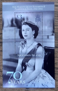 ASCENSION ** aršík, královna QEII., platinové výročí "70", r. 2022