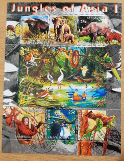 Kyrgyzstán aršík raz., fauna asijských džunglí I, r. 2004