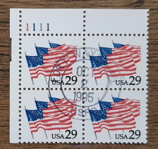 USA raz. 2139, výplatní, vlajky