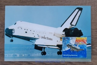 NASA, originální pohlednice NASA, raketoplán Columbia, r. 1982