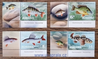 RUMUNSKO ** sladkovodní ryby, NOVINKA R. 2025