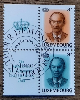 LUCEMBURSKO raz. 1225/6 4blok, Velkovévoda Jan Lucemburský, r. 1989