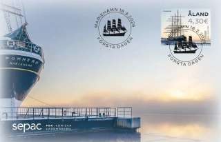 ALANDY FDC SEPAC - Iconic Landmarks, lodní muzeum Pommern, NOVINKA R. 2026