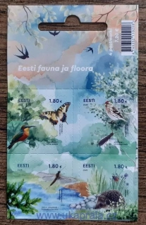 ESTONSKO ** známkový sešitek, estonská fauna a flóra, NOVINKA R. 2026