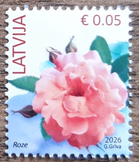LOTYŠSKO ** výplatní, flóra, růže, NOVINKA R. 2026