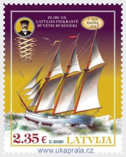 LOTYŠSKO ** lodě, škuner Daina, NOVINKA R. 2026