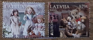 LOTYŠSKO ** 941/2 EUROPA, hračky, r. 2015