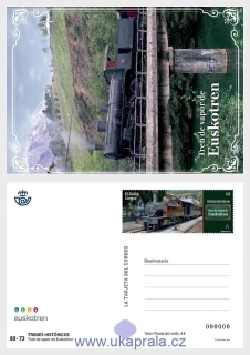 ŠPANĚLSKO dopisnice/pohled historické vlaky, Euskotren, R. 2025